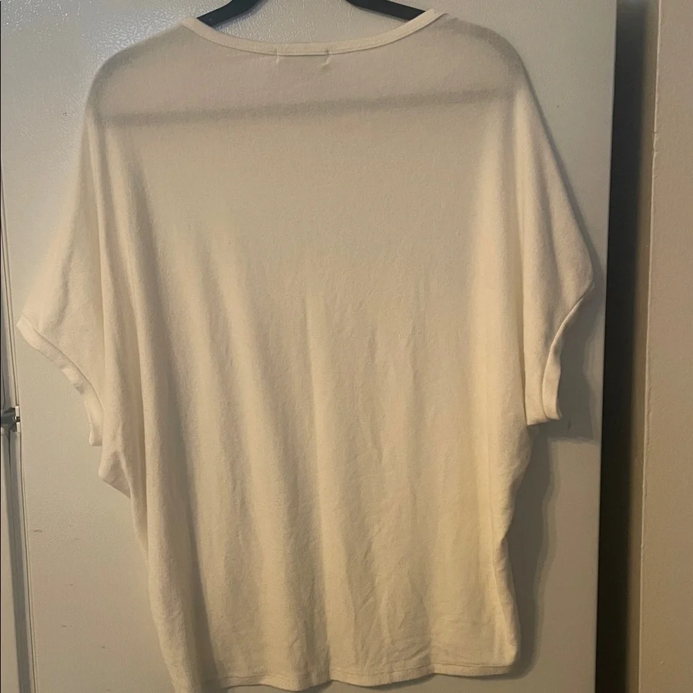 Michael‎ Stars Medium Made in the USA White Pullover Oversized Tee Comfort